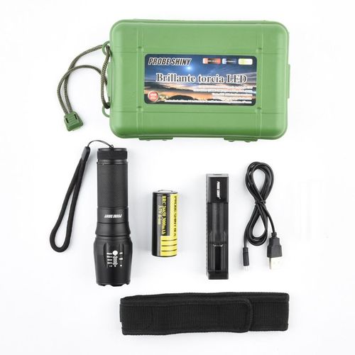 Lampe Torche Led Ultra-Lumineuse, Puissante Lampe Torche Tactique Militaire Pour Promenade De Chien, Randonnée, Cadeau D'urgence