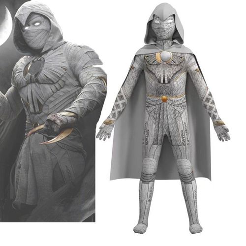 Moonlight Knight Vêtements Cosplay Vêtements Collants Impression Numérique Cape À Capuche Vêtements Pour Enfants