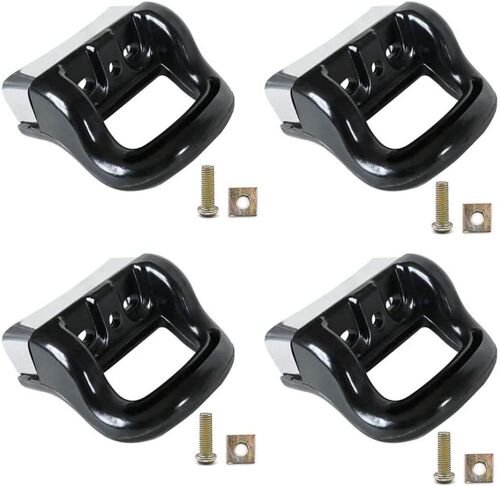 Jexnovashop-4 Pièces Poignée Latérale Courte De Pression, Remplacement Poignée Côté Court, Remplacement Court Poignées, Poignées De Casserole De Pression, Pour La Maison Bakélite Et Métal