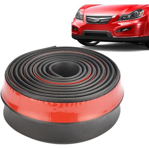 2.5 M Auto Bande De Garniture De Voiture Caoutchouc Souple Lame Avant Universel Protecteur De Pare-Chocs De Voiture Bande Adhésive Anti-Collision Pour Spoiler Voiture Camion Suv