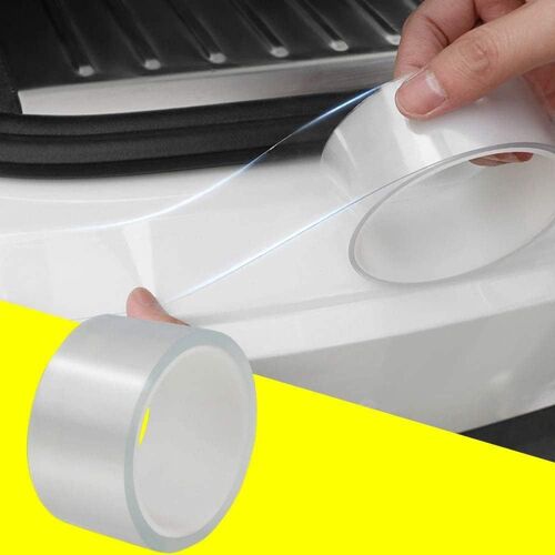 (5cmx10m)Protecteur De Pare-Chocs,Protection Seuil Porte De Voiture,Protecteurs De Jante - 10m Transparent Bande De Garde Voitures En Caoutchouc