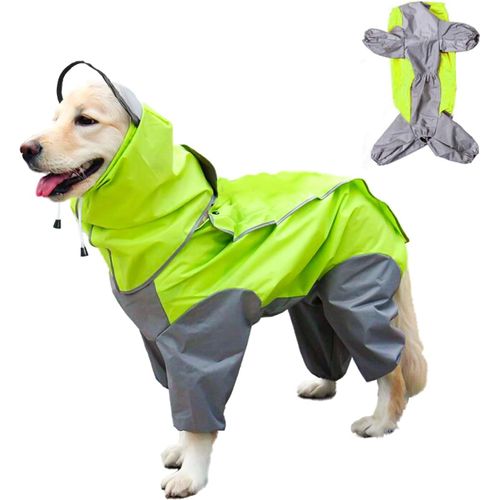 (26)Chien Manteau Imperméable Chien À Capuche,Veste De Pluie Légère Pour Animaux De Compagnie Poncho De Pluie Pour Chien Réglable Étanche Pet Chien À Capuche Imperméable Chien Manteau