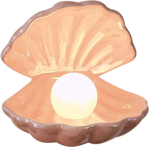 Shell Pearl Light Lampe D'appoint À Del Veilleuse Portative