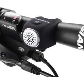 Subzonal-Sonnettes Électrique Vélo, Klaxon Vélo Électronique, Mini Avertisseur Sonore Cloche E-Bell Étanche Bell 80db, Universelle Fixation Élastique En Silicone Noir Rouge Bleu