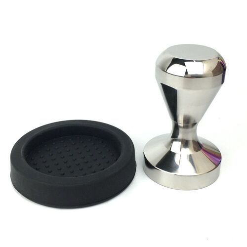 Machine à café expresso 60mm avec socle en acier inoxydable 304 et manche en bois pour accessoires de machine à expresso de café