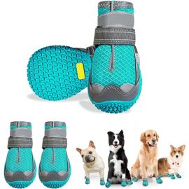 Bottes De Protection Pour Chien,4 Pcs Chaussures Pour Chien Respirantes Avec Sangles Réfléchissantes Et Semelle Antidérapante