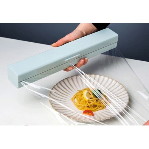 Dévidoir et coupe-film étirable vert, distributeur de film étirable, distributeur de film étirable pour film plastique, papier aluminium, accessoires de cuisine et de restaurant