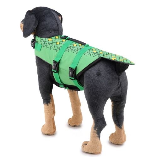 Gilet De Sauvetage Réfléchissant Pour Chien (Vert Crocodile, Taille M)
