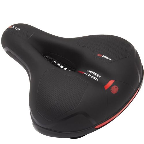 Selle De Vélo Ergonomique En Gel Pour La Randonnée, Double Ressort Creux, Amortisseur À Bille, Avec Bande Réfléchissante À L'arrière, Confortable Pour Vélo/Vtt/Vélo De Route