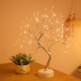Guirlande lumineuse LED pour sapin de Noël, 108 LED, branches réglables en fil de cuivre pour décoration de fête de mariage.