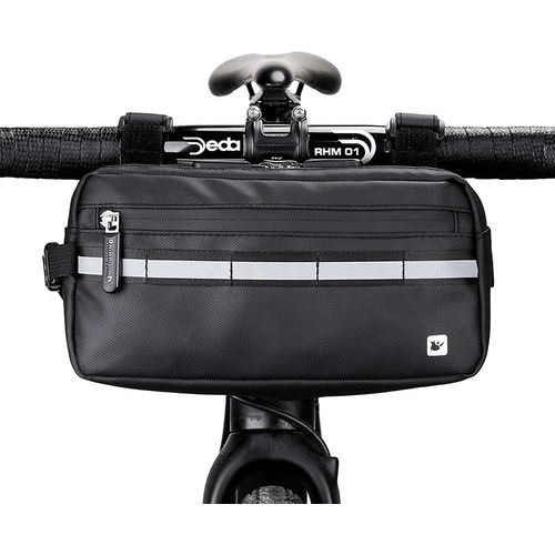 Sacoche De Vélo Étanche Pour Guidon, Panier, Sacoche Avant, Sac Bandoulière, Sacoche Banane, Accessoire De Cyclisme Professionnel ¿ Noir