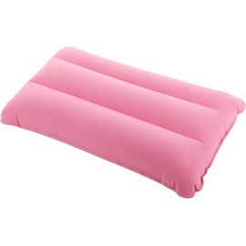 Oreiller Gonflable De Camping, Oreiller De Plage Rose, Oreiller De Voyage Léger, Coussin D'air Floqué Portable Pour Bureau 44 X 28 Cm
