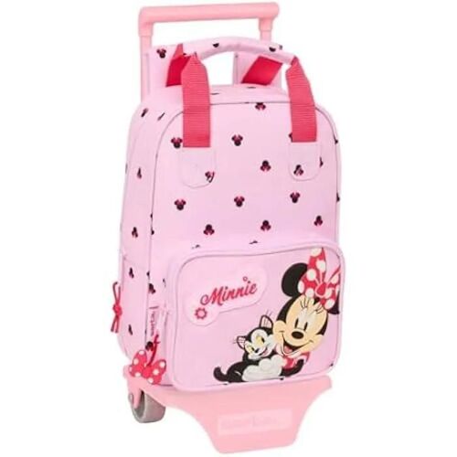 Sac à dos scolaire - SAFTA - Minnie Mouse NAIVE - Rose - Trolley inclus - Confortable pour enfants
