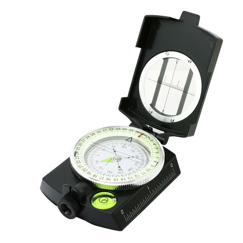 Boussole Militaire Professionnelle Avec Sac De Transport, Boussole De Visée Extérieure Étanche De Haute Précision Pour La Navigation, Le Camping, La Randonnée Et Les Activités De Plein Air.