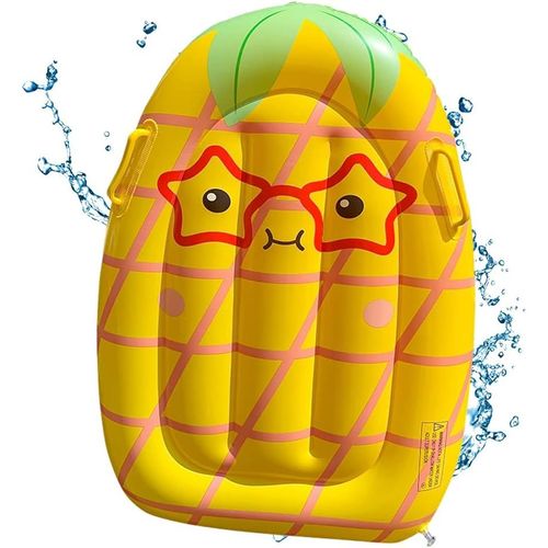Bodyboard gonflable (115 x 75 cm) - Planche de surf avec poignées - Planche de surf flottante - Planche de surf portable - Mini matelas gonflable pour enfants - Pour la plage et la piscine
