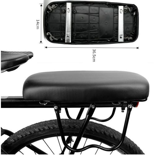 Siège Arrière De Vélo En Cuir Pu, Coussin Souple Et Confortable Pour Porte-Bagages Arrière De Vélo, Coussin Pour Siège Arrière De Vélo Pour Enfants