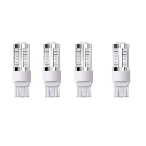 Ampoules Led Rouges 1157 Bay15d P21/5w 5630 33smd Pour Voiture, Canbus, 900 Lm, Feu De Freinage, Feu De Brouillard Arrière, Feu De Position, Feu De Stationnement, 12-30 V, 3,6 W (4 Pièces)