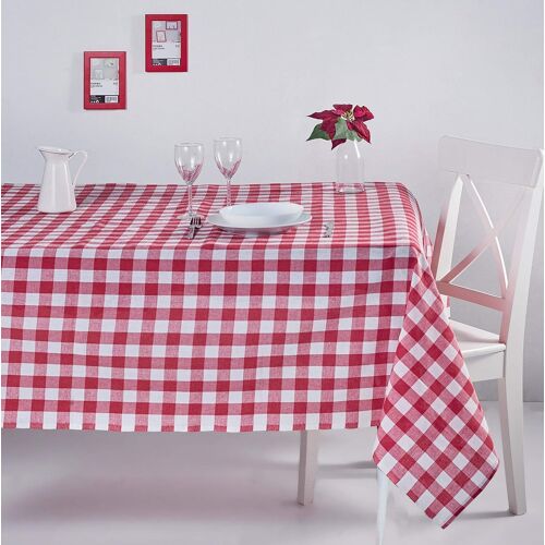 Nappe À Carreaux Colorés - 150 X 210 Cm - Nappe Rouge - Accessoires De Cuisine Happy Kitchen : Nappe D'intérieur Et D'extérieur, Nappe De Fête