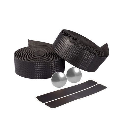 Lot De 2 Rubans De Guidon Pour Vélo, Accessoires De Vélo De Course, Avec Bouchons (Noir)