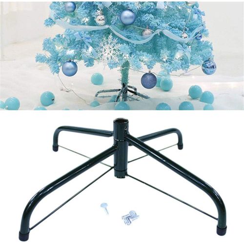 Support de sapin de Noël pliable en fer de 60 cm, idéal pour les décorations de Noël artificielles