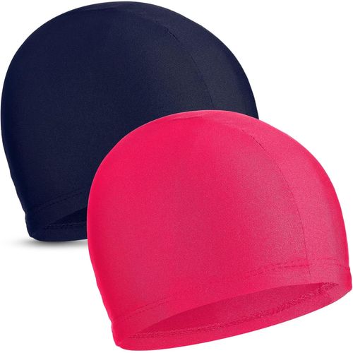 Lot De 2 Élastiques, Confortable Et Léger Bonnet De Bain Pour Femmes, Hommes Et Enfants