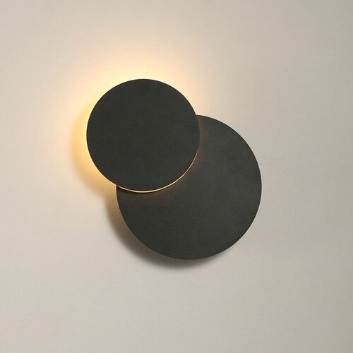 Appliques Murales D'intérieur Noires 8 W, Rotatives À 360°, Blanc Chaud 3000 K, Éclairage Pour Salon, Escalier, Chambre