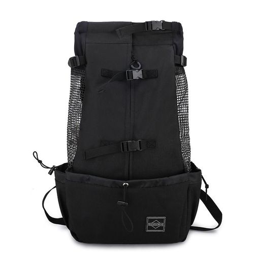 Sac À Dos De Transport Noir Pour Chien M Avec Doublure Imperméable, Pour Petit Animal De Compagnie, Idéal Pour La Randonnée, La Marche Et Le Cyclisme