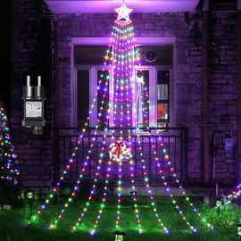 Guirlande lumineuse pour sapin de Noël, 350 LED, 3,5 m, 8 modes d'éclairage, idéale pour la décoration intérieure et extérieure, les festivals et les mariages.
