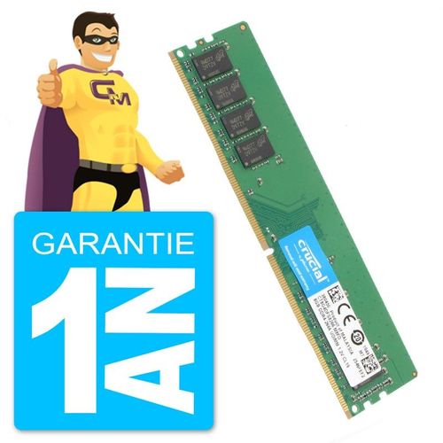 8Go RAM DDR4 PC4-21300U Crucial CT8G4DFS8266.M8FD DIMM PC Bureau