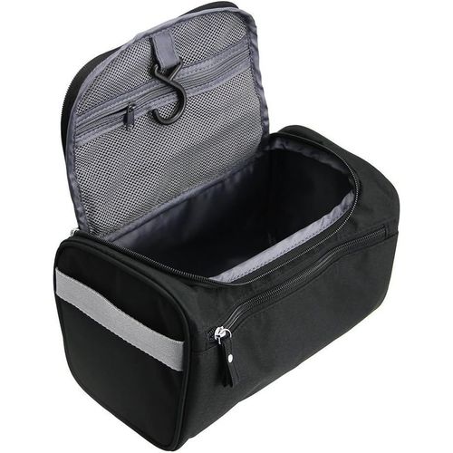 Trousse de toilette, trousse de maquillage, sac de voyage suspendu, sac de rangement pour cosmétiques, sac de voyage (noir)
