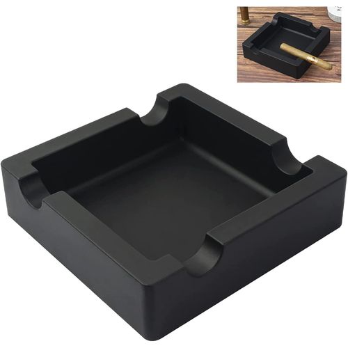Cendrier d'extérieur en silicone incassable pour terrasse, extérieur, intérieur, maison avec 4 porte-cigares, cendrier minimaliste