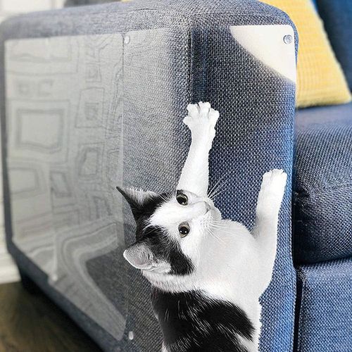 Lot De 2 Protections Anti-Rayures Autocollantes Pour Chat, Protection Anti-Rayures Pour Canapé, Meubles, Table, Porte