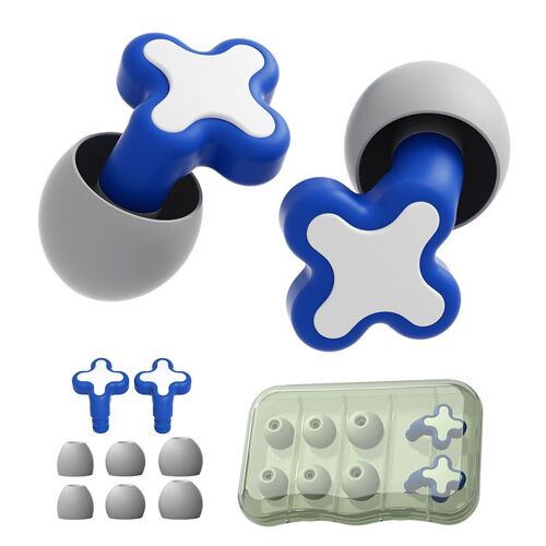 Bleu , Bouchons D'oreille En Silicone Pour Dormir | Bouchons D'oreille En Silicone Isolation Acoustique Bouchons D'oreille Anti-Bruit - Bouchons D'oreille De Concert Protection Auditive Haute Fidélité 