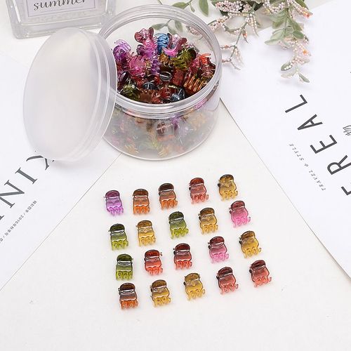 Mini Pinces À Cheveux Antidérapantes, 100 Pièces, En Plastique, Pour Filles Et Femmes 