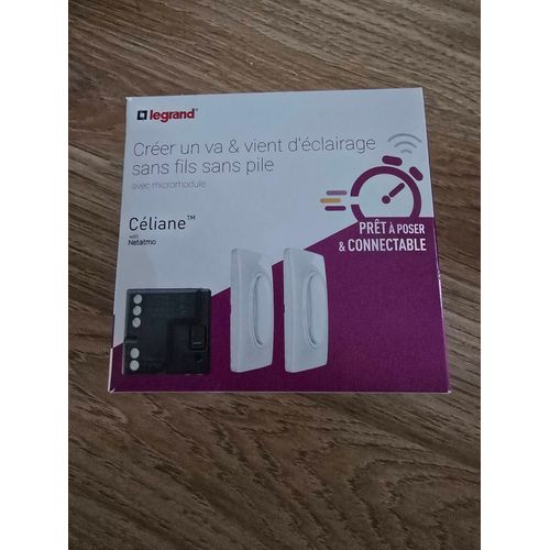 Va et vient sans fil sans pile legrand celiane CB5405