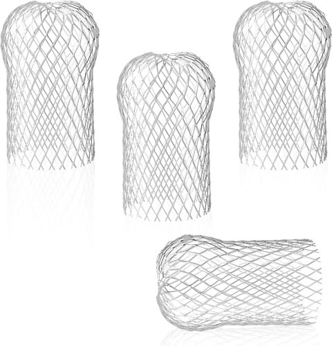 Lot de 4 Gouttière en Aluminium,Filtres de Gouttière Flexible et Durable pour Maison Avant-toit Tuyau de Descente contre Feuilles