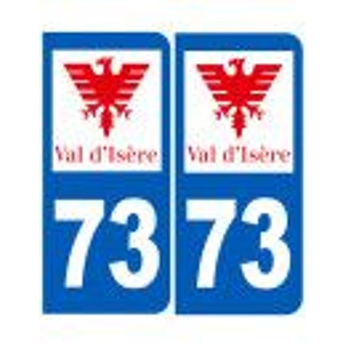 Immatriculation 73 Val D’Isère 73 - Sticker/Autocollant