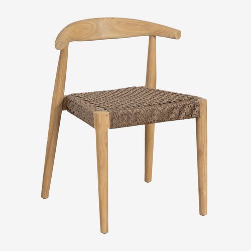 Pack De 4 Chaises De Salle À Manger Celle En Bois De Teck Bois Naturel