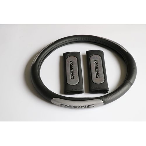 Set Couvre Volant Racing Gris + Protections Epaules - Otokit