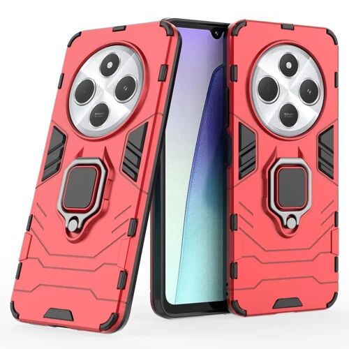 Coque pour Xiaomi Redmi 14C et Poco C75 - housse etui rigide anti choc + film ecran - ROUGE