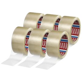 Packaging Tape-6 Rouleaux De Ruban Adhésif Pour Emballage Cartons,Boîtes,Déménagement,Entrepôt,Travail,Scellage Garanti-48 Mmx50 M,Transparent (6 Rouleaux)