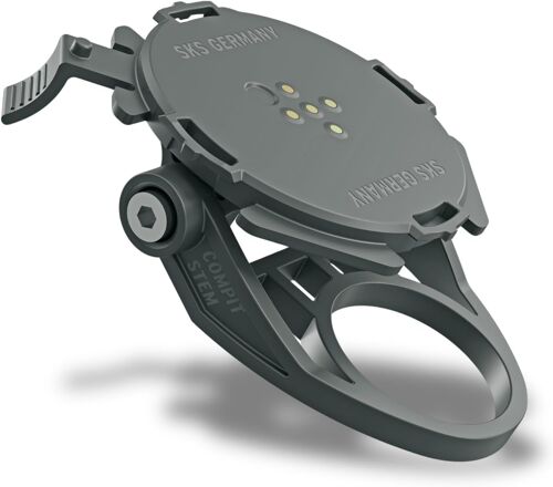 Support Téléphone Portable À Monter Sur La Potence (Intégré Toute Sécurité Vélo, Fermeture Baïonnette, Montage Horizontal/Vertical, Matériel Fixation Inclus) 6 X 8 X 7 Cm Noir