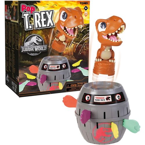 Pop T-Rex Jeux De Société Jurassic World Pour Famille Et Enfants, Jeu Dinosaure, 2 - 4 Joueurs, Convient Aux Garçons Et Aux Filles Agés De 4+[Z21]