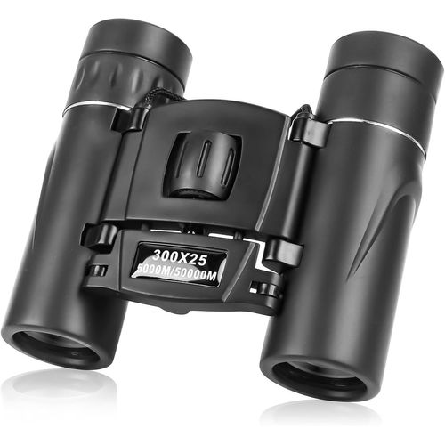 EPKH-Jumelles 300x25 Adultes et Enfants Jumelles Haute Puissance et visibilité Claire Mini Jumelles de Poche avec Adaptateur pour téléphone Portable Jumelles étanches pour l'observation des Oiseaux