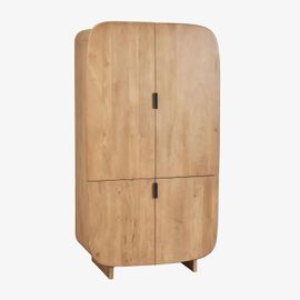 Armoire En Bois De Manguier Agathe Bois Naturel