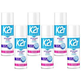K2r Lot de 6 Détachants à sec ¿ Aérosol (200mL)