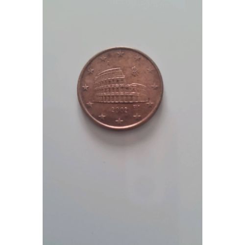 Pièce Rare De 5 Centimes D'Euros , " Colisée ", Italienne De 2002.