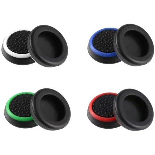 Lkljij-Lot De 4 Paires De Poignées Et Couvercles Pour Joystick Thumb Stick - Compatible Avec Ps5, Ps4, Xbox 360, Ps3 - Silicone, Couleurs Assorties