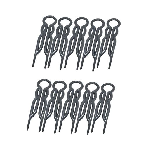 Lot De 10 Épingles À Cheveux Magic Grip - Noir 