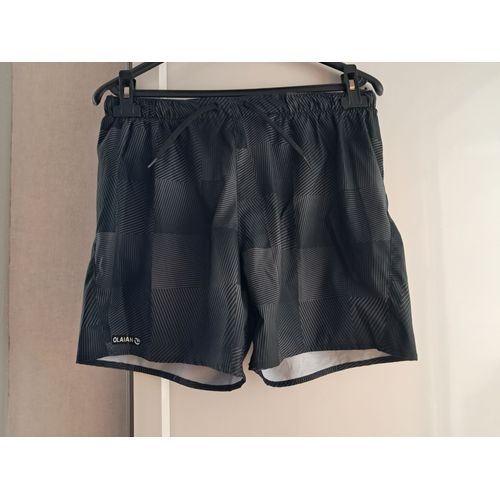 Short De Bain Neuf Taille L Decathlon Noir.
